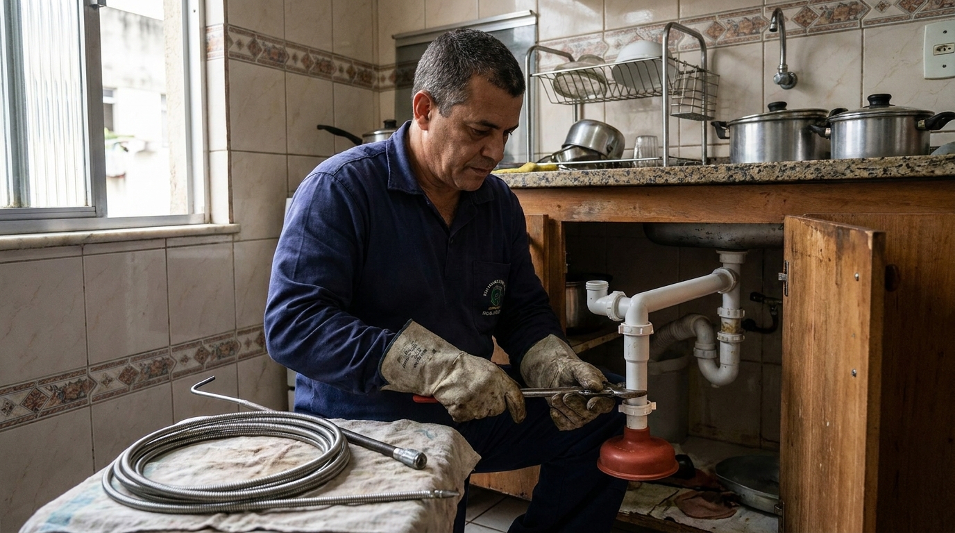 Desobstrução de Sifão em João Pessoa‑PB